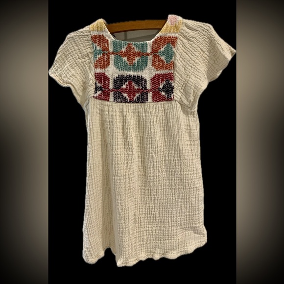 Zara Boho tunic dress or top embroidered gauze Toddler Little Girl’s 4-5 XS NEW - Picture 3 of 6
